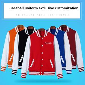 Custom Logo Plain Men's Versity College Canvas Leather Jackets Front Quick Dry Breathable <b>Winter</b> Wholesale - Product Image 3