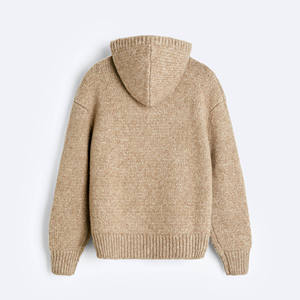 Chandails pour hommes respirants personnalisés OEM et ODM chandails à capuchon en tricot à manches longues col rond hommes tricots vêtements mode tricotés - Product Image 6