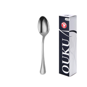 Cuchara para Sopa Mr. Spoon Serie Raya de Acero Inoxidable de 200 mm, Diseño Clásico, Acero Inoxidable 18/0, Mango Monobloque Plateado, Apto para Lavavajillas - Product Image 1