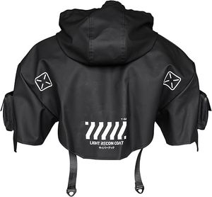 Sweat à capuche Cyberpunk Techwear noir taille plus pour hommes, streetwear, sweat à capuche noir surdimensionné en coton personnalisé pour hommes - Product Image 2