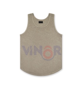 Débardeur de sport fitness unisexe personnalisé noir uni sans couture spandex maillot de corps en maille T-Shirt taille XL respirant imprimé tricoté - Product Image 6