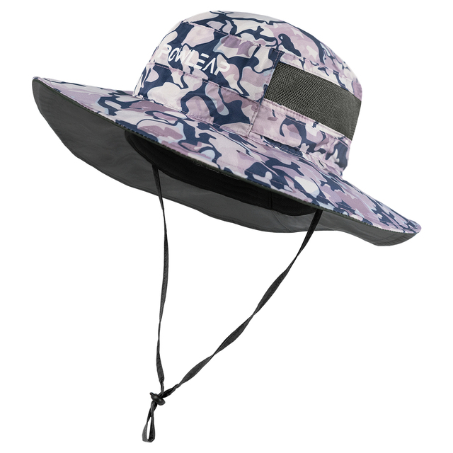 Custom OEM Printing Lightweight Wide Brim Bucket Hat UPF50+ Quick Dry Comfortable Boonie Hat for Fishing Hiking Hunting Boating