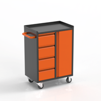 Chariot de rangement d'outils d'atelier en acier, rangement efficace avec personnalisation OEM