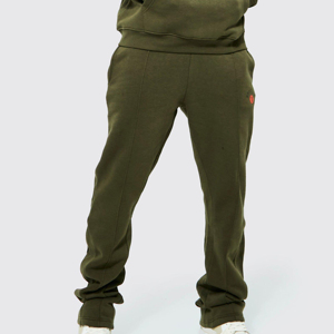 Men's Heavyweight Cotton Oversized Tracksuit Sweatsuit Set Custom Stacked <b>Hoodie</b> Jogger Loose Stacked Sweatpants for Winter - Product Image 4