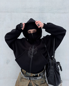 Top Notch qualité personnalisé goutte épaule lourd Baggy surdimensionné Streetwear épais respirant hiver pull à capuche - Product Image 5