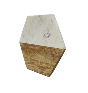 Tabla de cortar de mármol de madera de mango con forma hexagonal más vendida/tabla de cortar de mármol/bloques de cortar de madera directamente de fábrica - Product Image 4