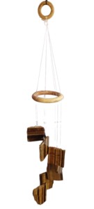 Carillón de viento natural Ojo de Tigre rebanada piedra Piedras crudas en bruto Carillón de viento curación Decoración del hogar Carillón de viento de cristal - Product Image 5