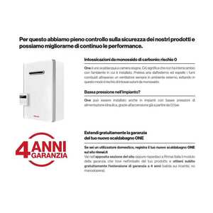 Chauffe-eau sans réservoir Rinnai One 11e au gaz naturel extérieur 24 kW, classe A en termes d'efficacité énergétique, échangeur de chaleur en acier inoxydable - Product Image 3