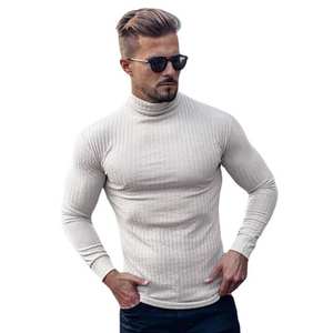 Suéter de Cuello Alto para Hombre, Otoño Primavera, Suave, Cálido, Ligero, Moderno, Elegante y a la Moda - Product Image 1