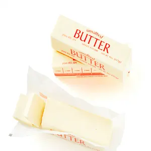 गाय के दूध से उच्च गुणवत्ता वाला प्राकृतिक अनसाल्टेड बटर/अनसाल्टेड क्रीम बटर