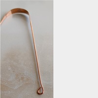 IndianArtVilla Racloir à langue en cuivre-Outil d'hygiène buccale pour une haleine fraîche et une santé bucco-dentaire améliorée