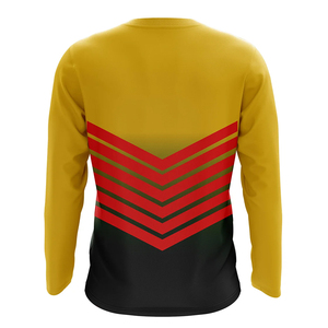 Camiseta de portero de fútbol cómoda Unisex con nombre personalizado Patrón digital de color sólido Top Nuevo logotipo Servicio OEM para hombres y mujeres - Product Image 4