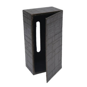 Soporte de caja de pañuelos de cuero PU para oficina en casa, Hotel, coche, caja dispensadora de toallitas cuadrada y rectangular a la venta - Product Image 2