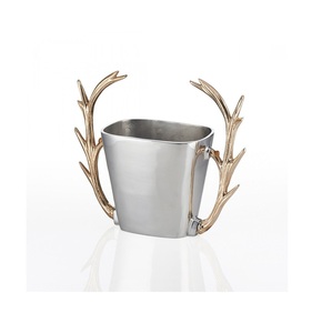 Top Trending Casted Aluminium Wine Cooler and Champagne Chiller Solid <b>Metal</b> Bar Ice Bucket & Beverage Container <b>Tub</b> - Product Image 4