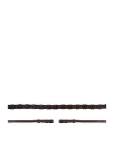 Bride de cheval en cuir importé de haute qualité, brun, teinte à la main, avec rênes - Product Image 2