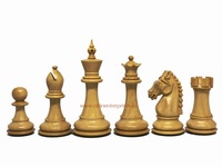 Jeu d'échecs Staunton de luxe en bois d'ébène Padauk fait main de bonne qualité pour l'extérieur, disponible en gros