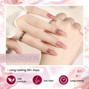 Vernis Gel Jelly Couleur Neutre R S Nail Logo Personnalisé Nude Rose Transparent Jelly pour <span class=keywords><strong>French</strong></span> <span class=keywords><strong>Manucure</strong></span> et Nail Art - Product Image 6