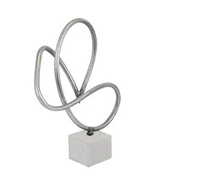 Hecho a mano geométrico y formas nudo de amor hecho a mano en metal-plata - Product Image 3