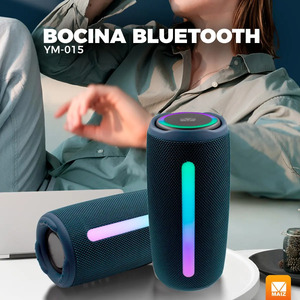 <b>Bluetooth</b> <b>Speaker</b> Portable Rechargeable <b>Speaker</b> with <b>LED</b> Lights and USB - Assorted Colors - Product Image 2