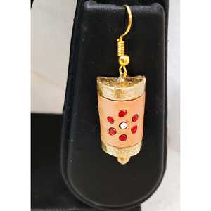 Juego de Joyería de Terracota Ecológico Hecho a Mano, Diseños Étnicos Indios Únicos, 12 cm x 12 cm x 12 cm, 50 g de Peso - Product Image 1