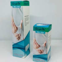 Boîtes d'emballage personnalisées recyclables auto-érectables pour bandages, avec estampage à chaud or, gaufrage, revêtement UV évanouissant et finition mate