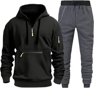 ชุดกีฬาสไตล์ยูนิเซ็กส์สำหรับใส่ได้ทั้งชายและหญิงมีซิปชุดออกกำลังกายน้ำหนักเบาระบายอากาศได้ดี - Product Image 1