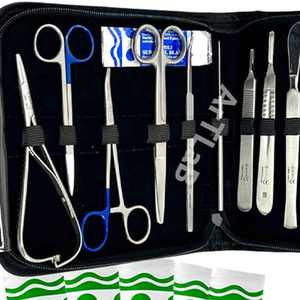 Juego de instrumentos quirúrgicos de acero inoxidable para cirugía menor, kit de instrumentos quirúrgicos reutilizables, 34 Uds. - Product Image 3