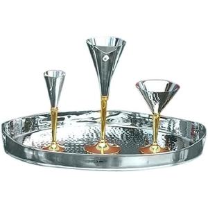 Espejo Metálico Creativo con Acabado Pulido, Elegante y Duradero, Rectangular con Diseño de Frutas, Multifuncional y Personalizable para Servir en Bodas y Diwali - Product Image 2