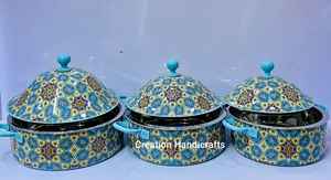 Pot chaud et casserole en métal de luxe de qualité supérieure avec finition enduite d'émail 100% sans danger pour les aliments - Product Image 5