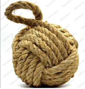 Bouchon de porte en corde de jute à nœud de singe (4 lb)-corde épaisse tressée à la main-décor nautique - Product Image 1