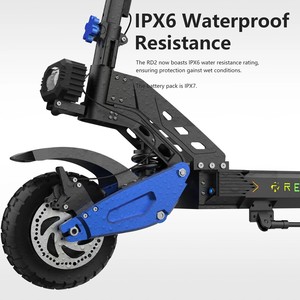 Scooter Eléctrico de Doble Motor 5000W, 50MPH, 55 Mi, Todoterreno, Arranque NFC, Control por Aplicación, 25AH - Product Image 5