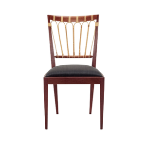 Chaise de salle à manger moderne en rotin à dossier haut Meubles en bois massif de qualité pour la maison ou l'appartement Nouvelle mode de fabrication directe - Product Image 1