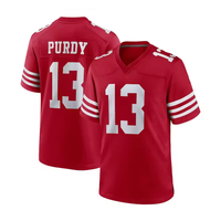 Nouveaux maillots de San Francisco # 13 Purdy # 85 Kittle # 23 Maillots de football américain McCaffrey cousus, édition limitée, USA