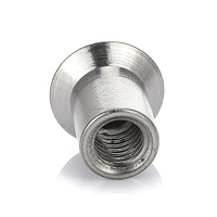 Vis à bois pour meubles en acier inoxydable A1 poli, à tête fraisée, avec écrou à six pans creux, M10*20mm