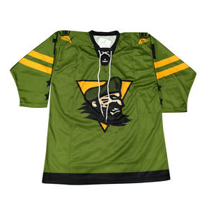 Uniformes de hockey personnalisés pour hommes, 100% polyester, maillots de hockey sur glace à séchage rapide, service OEM vierge, vêtements d'équipe, kits de chemises - Product Image 3