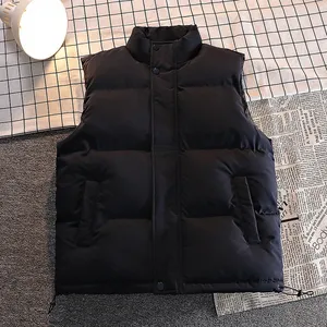 Gilet d'extérieur sans manches pour hommes, gilet en duvet, doudoune à bulles, veste de sport, vestes en duvet d'hiver - Product Image 4