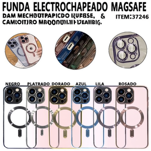 Étui magnétique métallique électroplaqué DAM avec protection d'appareil photo pour S24 Ultra - Product Image 2