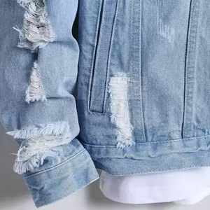 Custom Design 100% Cotton Made <b>Men</b> Jeans <b>Jacket</b> <b>Light</b> Weight Top Quality Jeans <b>Jacket</b> For <b>Men</b> - Product Image 4
