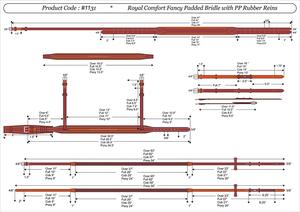 Brida de caballo Bridas de caballo de cuero disponibles en tamaños y colores personalizados Brida de cuero genuino para equitación ecuestre - Product Image 4
