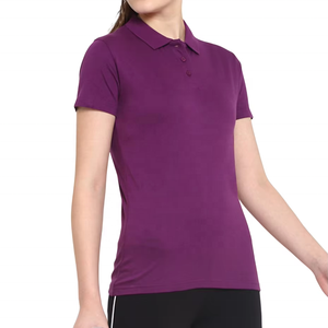 Achetez maintenant : Polo pour femme à manches courtes, coupe ajustée, col classique, décontracté, pour le golf, couleurs et tailles personnalisables, logo, T-shirt polo - Product Image 2