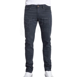 Pantalon en jean décontracté pour homme, coupe slim, coupe décontractée, braguette à boutons, respirant, écologique, 100% coton, pour les voyages de week-end et les activités de plein air - Product Image 3