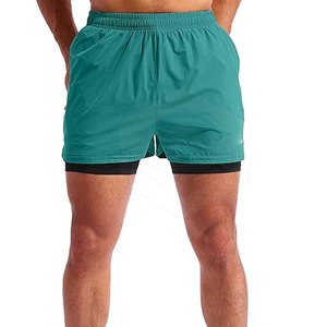 Double <b>Layer</b> Athletic Shorts Premium Quality Plus Size Shorts for Adult Latest Design Reasonable Price - Product Image 2