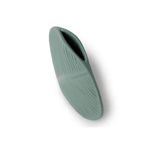 แจกันเซรามิกใบไม้สีเขียวเรียบง่ายสไตล์มินิมอลสำหรับตกแต่งบ้าน แจกันดอกไม้ทันสมัยสำหรับโต๊ะกลางห้องนั่งเล่น ห้องรับประทานอาหาร และสำนักงาน - Product Image 5