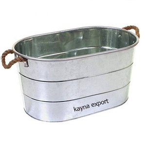 Big Bucket Metal Planter Home Garden Outdoor Decoration Hotels Floor Decoration New Customized Decorative Flower Pots Planters - Product Image 5