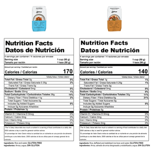 BIFUM Paquete de 10 Fideos de Arroz Integral y Blanco Secos, Sin Gluten, Altos en Fibra, Listos en 2 Minutos, Comidas Instantáneas Saludables - Product Image 2
