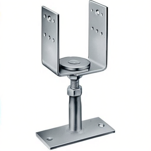 Base de support PVDB en acier galvanisé Simpson Strong Tie de 70 x 160 x 8 mm pour montage par vis, pour rayonnages et étagères de stockage - Product Image 3