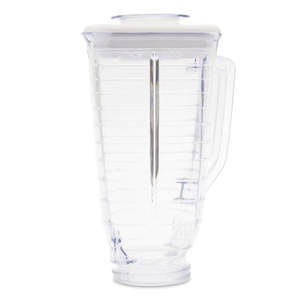 Ostro 1.25 L coltello frullatore elettrico domestico manuale in acciaio inossidabile tappo barattolo di vetro Mod. 004890 di plastica graduata 805-011 - Product Image 2