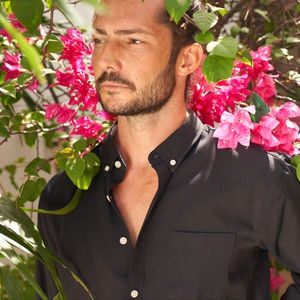 Camisa de esmoquin formal unisex BEAM, cuello alto liso, 60% algodón, 40% tejido de punto, un bolsillo izquierdo en el pecho, ODM, otoño - Product Image 2