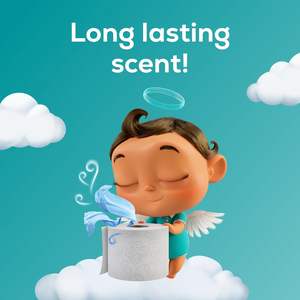 Papel Higiénico Angel Soft con Aroma a Lino Fresco en Tubo, 8 Mega Rollos = 32 Rollos Regulares, Papel Higiénico Suave y Resistente - Product Image 3