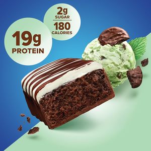 Barras de Proteína con Sabor a Chocolate y Menta – 20g de Proteína, 3g de Azúcar, 190 Calorías (Paquete de 12) - Product Image 2